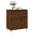 vidaXL Komoda hnedý dub 60x35x70 cm spracované drevo