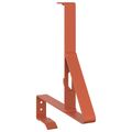 vidaXL Podpora strážcu snehu 12 ks Červená 29,5 x 3 x 34,5 cm Oceľ