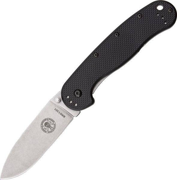 ESEE BRK1301 Avispa vreckový outdoorový nôž 8,9 cm, Stonewash, čierna, GRN