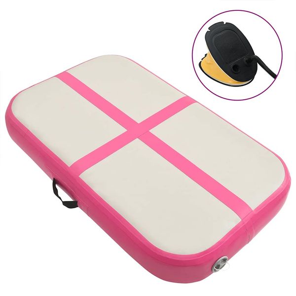 vidaXL Nafukovacia žinenka s pumpou 60x100x15 cm PVC ružová