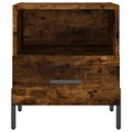 vidaXL Nočné stolíky 2 ks dymový dub 40x35x47,5 cm kompozitné drevo