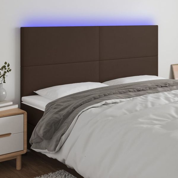 VidaXL Čelo postele hnedé 180x5x118/128 cm umelá koža