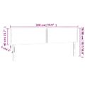 vidaXL Čelo postele s LED zelené 180x5x78/88 cm látka