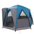 vidaXL Stan pre 3 osoby so strechou Modrá a šedá 320 x 320 x 203 cm