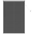 vidaXL Žalúzia Strieborná šedá 150 x 90 cm 25 mm PVC