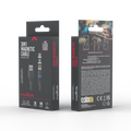 Maxlife MXUC-03 magnetický kábel USB - Lightning + USB-C + microUSB 1,0 m 3A čierny nylon