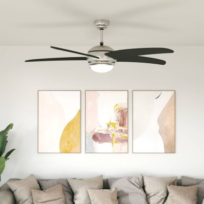 vidaXL Stropný ventilátor s osvetlením a diaľkovým ovládaním Ø 130 cm