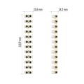 Skrutková svorkovnica 12× 4–6mm2, 450 V, biela, 10 ks