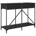 vidaXL Konzolový stôl Čierny dub 100 x 39 x 78,5 cm Kompozitné drevo
