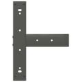 vidaXL Nohy barového stola v tvare T, 2 ks, antracitové, 40x35x(90-91) cm, oceľ