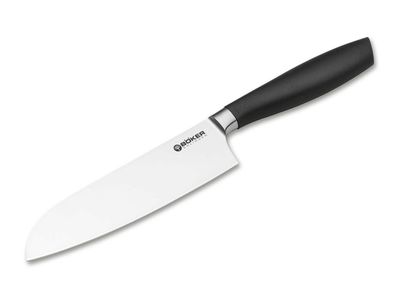 Böker Manufaktur Solingen 130830 Core Professional Santoku kuchynský nôž 16,3 cm, čierna, plast
