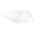 vidaXL Fóliovník s oceľovým rámom biely 24 m² 12x2x2 m