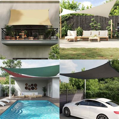 vidaXL Tieniaca plachta, oxford, trojuholníková 2,5x4,5 m, tmavozelená