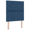 vidaXL Posteľ s pružinovým rámom s vankúšom Modrá 200 x 80 cm látka