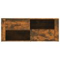 vidaXL TV skrinka dymový dub 100x35x40 cm spracované drevo