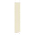 vidaXL Skladaná roleta krémová 40x200 cm šírka látky 39,4 cm polyester