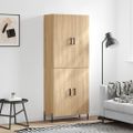 vidaXL Vysoká skrinka dub sonoma 69,5x34x180 cm spracované drevo