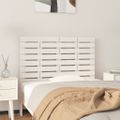 vidaXL Nástenné čelo postele biele 106x3x60 cm masívna borovica