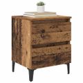 vidaXL Nočný stolík 2 ks Staré drevo 40 x 35 x 50 cm Kompozitné drevo