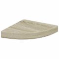 vidaXL Plávajúce rohové police 2 ks, dubové 25x25x3,8 cm, MDF