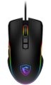 MSI herná myš FORGE GM300/ drôtová/ 7.200 dpi/ RGB podsvietenie/ 7 tlačidiel/ USB Myš, herná, drôtová, optická, 7200DPI, 7 tlačidiel, RGB podsvietenie, USB, čierna