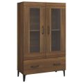 vidaXL Vysoká skrinka hnedý dub 70x31x115 cm spracované drevo