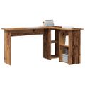 vidaXL Stôl Staré drevo 142 x 102 x 73 cm Kompozitné drevo
