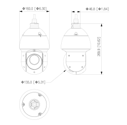 Dahua PTZ IP kamera SD4D425MB-HNR