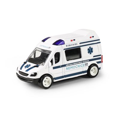 Kovové auto sanitka Ostrava 7 cm