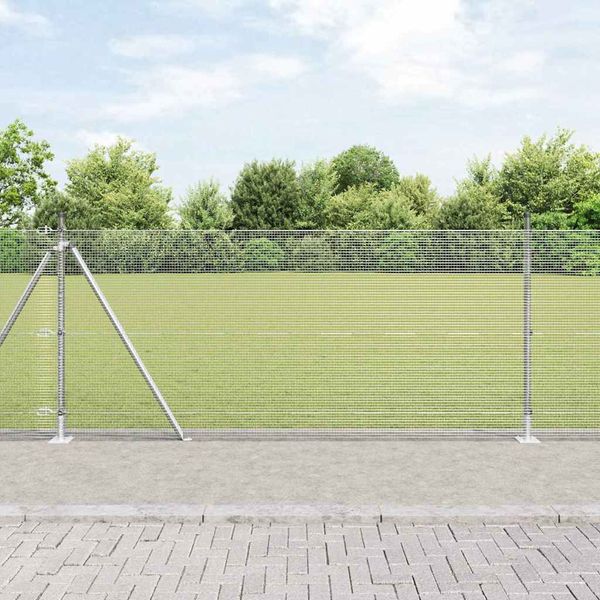 vidaXL Vonkajší zváraný drôtový plot s betónovým základom 10 x 0,8 m