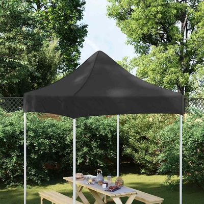 vidaXL Strecha na párty stan 2x2 m, čierna 270 g/m²