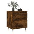 vidaXL Nočné stolíky 2 ks dymový dub 40x35x50 cm kompozitné drevo