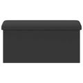 vidaXL Skladacia úložná lavička Sivá 180 kg 80 L 77 x 38 x 38 cm PVC