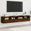 vidaXL TV nástenné skrinky 2 ks hnedý dub 80x30x30cm kompozitné drevo
