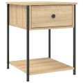 vidaXL Nočný stolík dub sonoma 44x45x58 cm kompozitné drevo