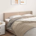 vidaXL Čelo postele so záhybmi kapučínové 183x16x78/88 cm umelá koža