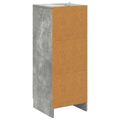 vidaXL Zásuvkový kabinet Betónovo sivá 33 x 34,5 x 87 cm