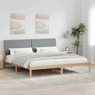 vidaXL Rám postele Hnedá 200 x 200 cm Masívne borovicové drevo