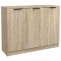 vidaXL Komoda farba dubu sonoma 90,5x30x70 cm spracované drevo