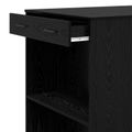 vidaXL Barový stôl 102 x 70 x 103,5 cm Kompozitné drevo Čierny dub