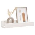 vidaXL Nástenné skrinky 2 ks biele 50x12x9 cm masívna borovica