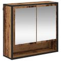vidaXL Sada kúpeľňového nábytku 4 ks Staré drevo 35 x 37,5 x 188,5 cm