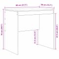 vidaXL Stôl Sivý Sonoma 80 x 50 x 76 cm