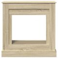 vidaXL Obloženie krbu dub sonoma 90x30x90 cm kompozitné drevo