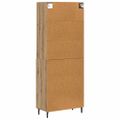vidaXL Highboard 2 ks Remeselný dub 69,5 x 32,5 x 180 cm
