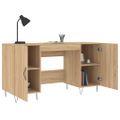 vidaXL Stôl dub somoma 140x50x75 cm kompozitné drevo