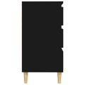 vidaXL Komoda čierna 60x35x70 cm spracované drevo