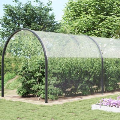 vidaXL Pokrytie rastlín Priehľadná 8 x 8 m PVC