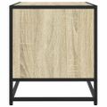 vidaXL TV skrinka dub sonoma 61x40x46 cm kompozitné drevo a kov