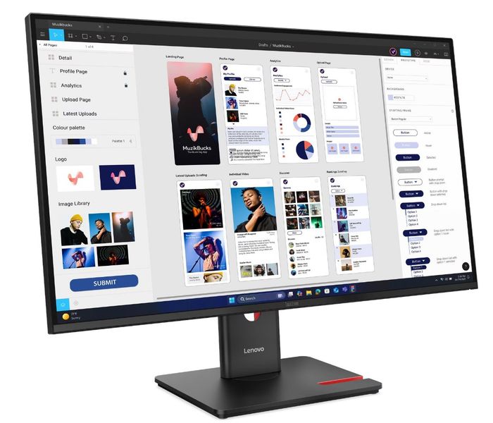 Lenovo ThinkVision/T32UD-40/31,5''/IPS/4K UHD/60Hz/4ms/Čierna/3R
